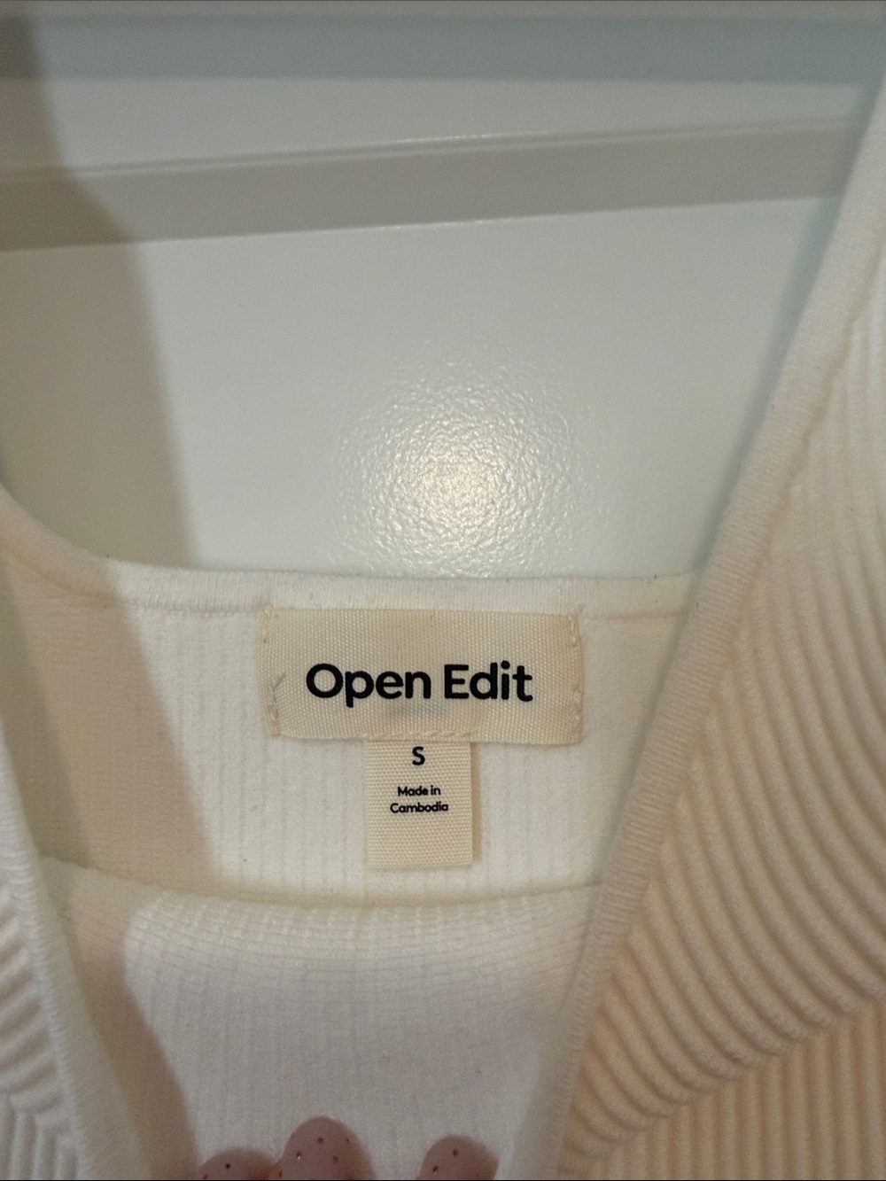 Open Edit Ribbed Tank Top - Picture 2 of 2